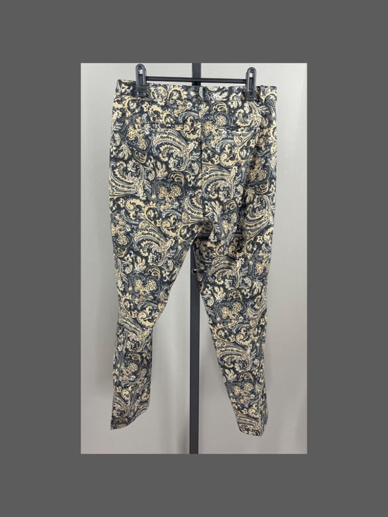 NEW Talbots Pants Womens 6 petite black tan floral paisley Hampshire straight - Picture 8 of 10